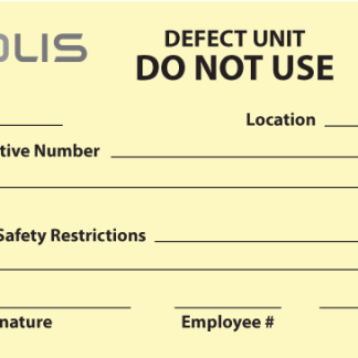 306 Defect Tag - Do Not Use
