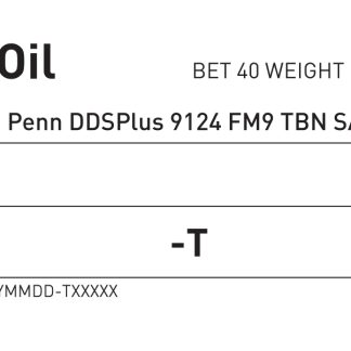 Oil Label 318W