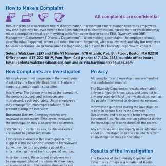 Employee Investigation Poster