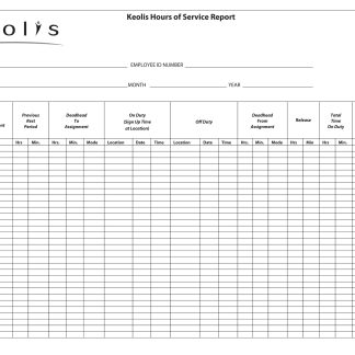 Hours of Service Report (Old Logo)