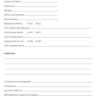 319 Vehicle Request Form