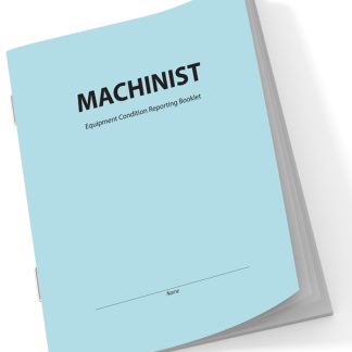 100/1173 Machinist Booklet (Blue)
