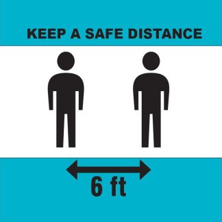 Keep A Safe Distance - Floor Graphic