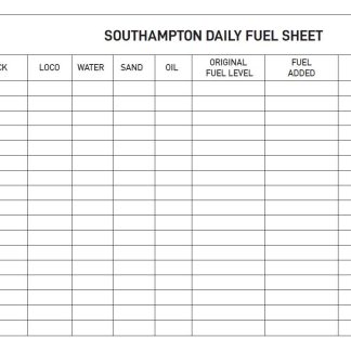 1683 South Fuel Sheet