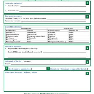 3044-18 RWP Safety Briefing Pads GRN