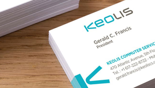 Keolis Commuter Services Business Card preview